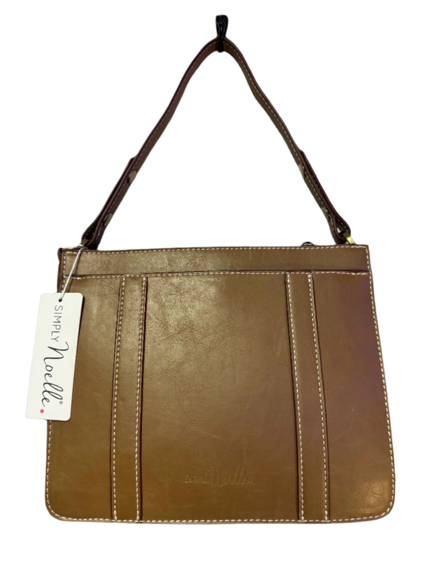 SIMPLY NOELLE BROWN LEATHER HAND BAG/CROSS BODY - RELIC AND STITCH