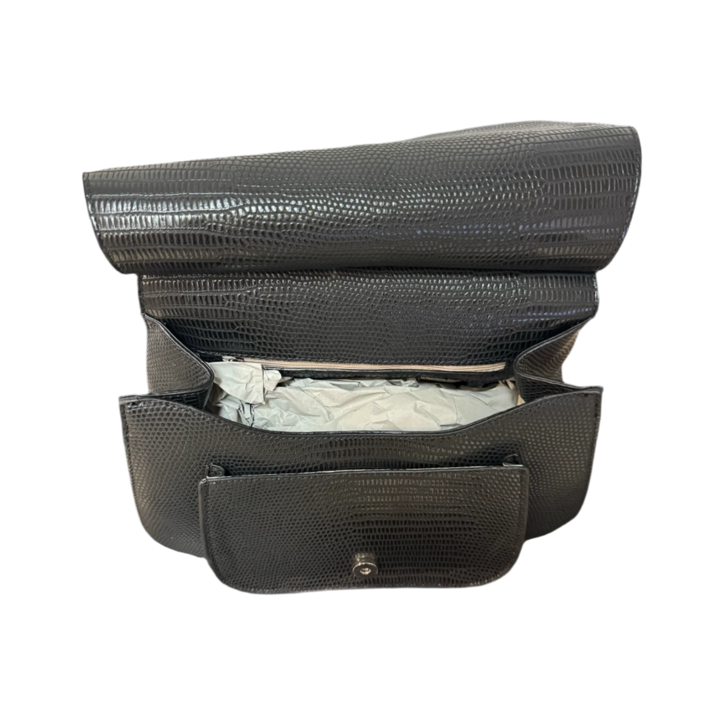 SIMPLY NOELLE BLACK WITH NICKEL HAND BAG - RELIC AND STITCH