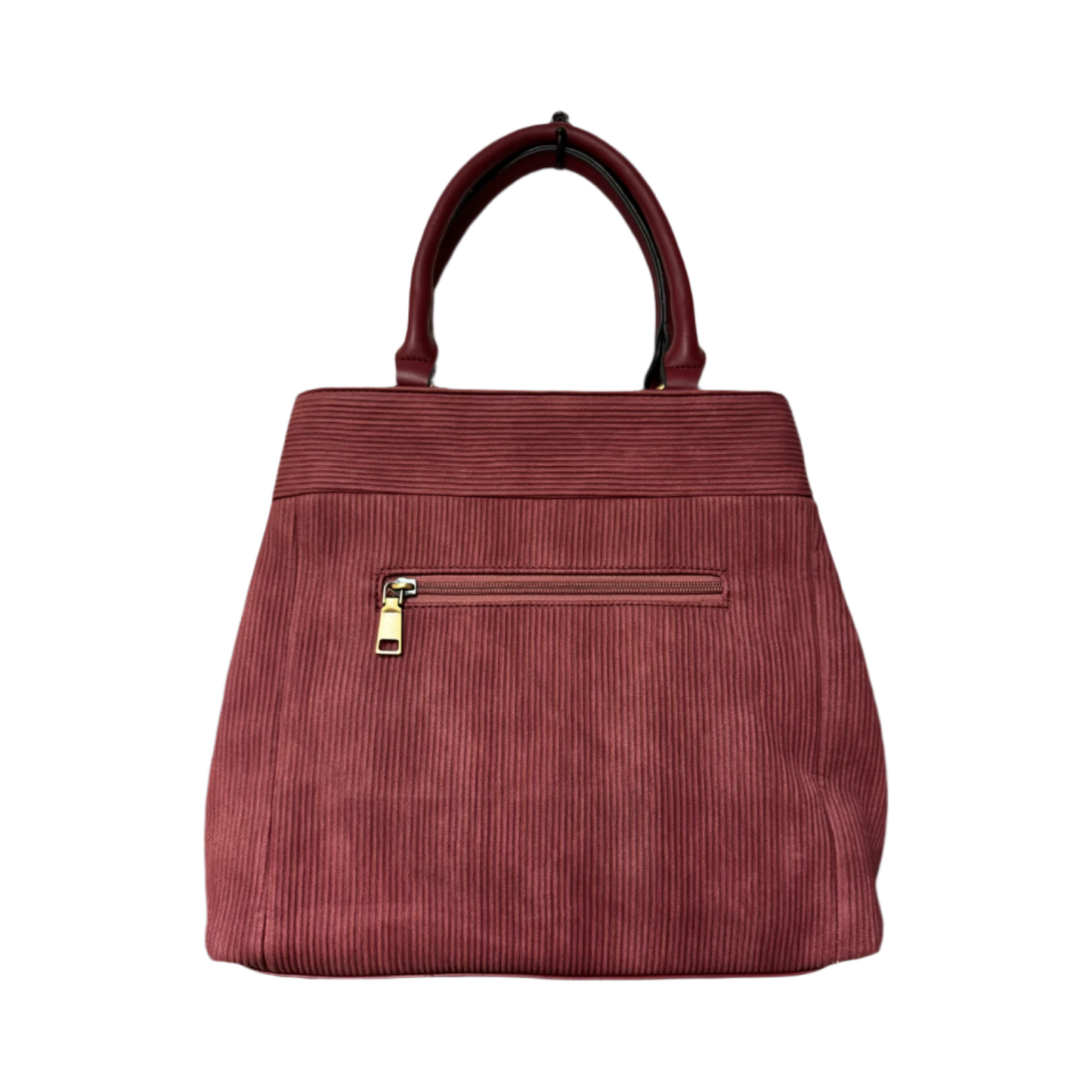 SIMPLY NOELLE BURGANDY LEATHER HAND BAG - RELIC AND STITCH