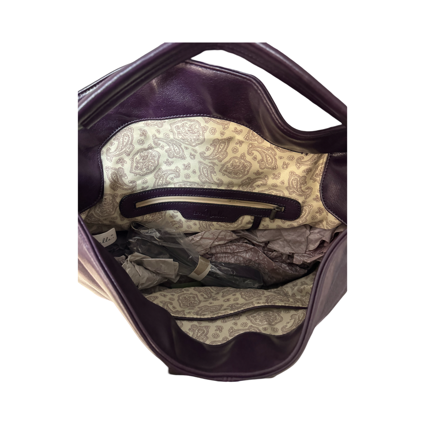 SIMPLY NOELLE PURPLE LEATHER HAND BAG - RELIC AND STITCH