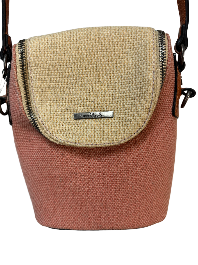 Simply Noelle tan and pink denim cross body - RELIC AND STITCH