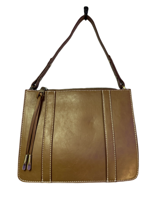 SIMPLY NOELLE BROWN LEATHER HAND BAG/CROSS BODY - RELIC AND STITCH