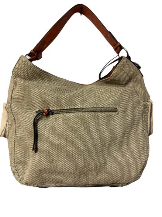 SIMPLY KNOW CANVAS AND LEATHER SHOULDER BAG - RELIC AND STITCH