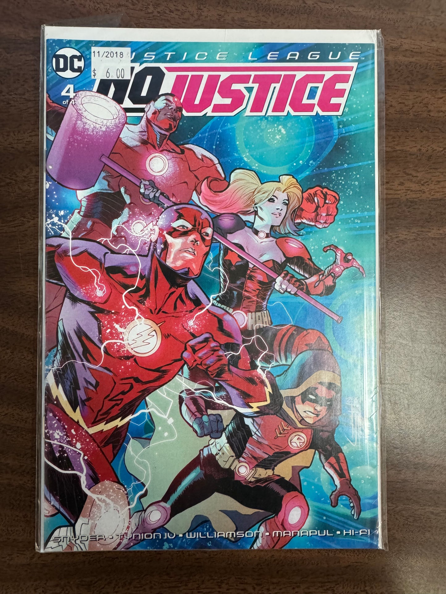 JUSTICE LEAGUE NO JUSTICE ISSUE #4 - RELIC AND STITCH