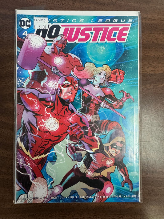 JUSTICE LEAGUE NO JUSTICE ISSUE #4 - RELIC AND STITCH