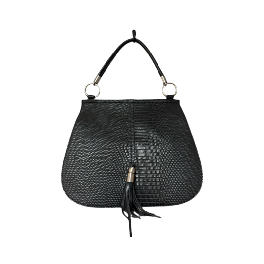 SIMPLY NOELLE BLACK WITH NICKEL HAND BAG - RELIC AND STITCH