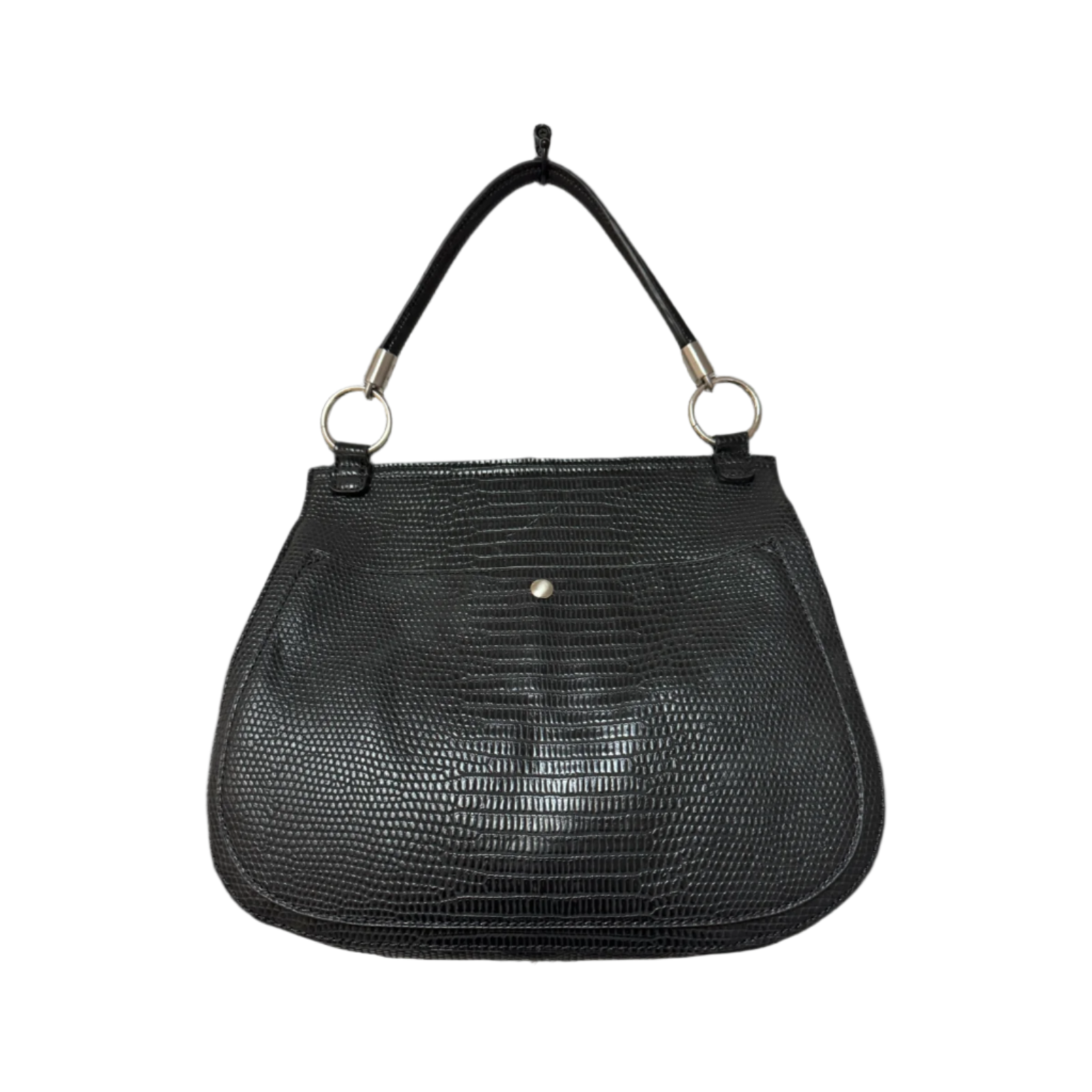 SIMPLY NOELLE BLACK WITH NICKEL HAND BAG - RELIC AND STITCH