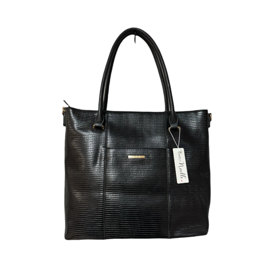 SIMPLY NOELLE BLACK HAND BACK WITH REMOVABLE SHOULDER STRAP - RELIC AND STITCH