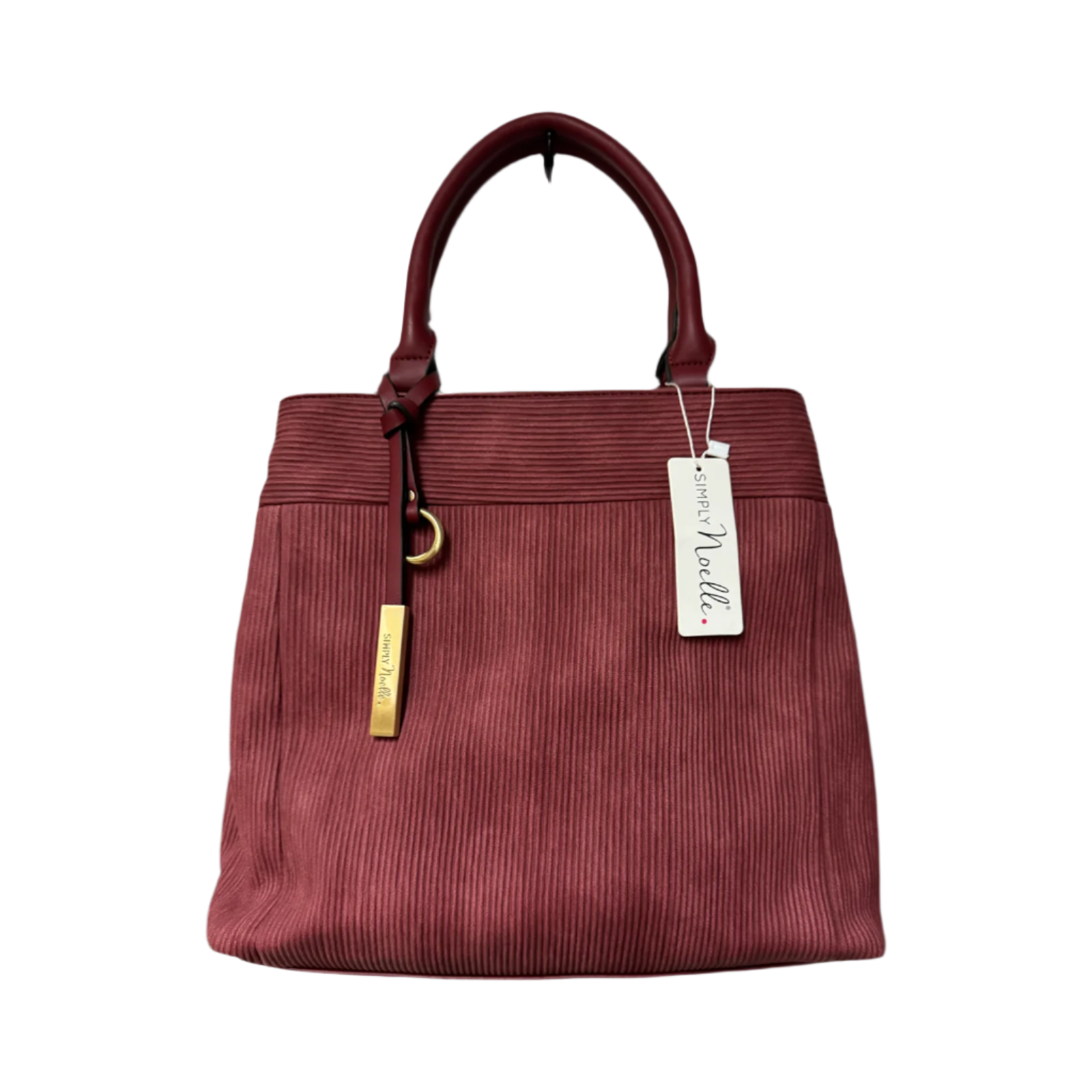 SIMPLY NOELLE BURGANDY LEATHER HAND BAG - RELIC AND STITCH