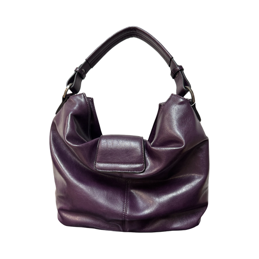 SIMPLY NOELLE PURPLE LEATHER HAND BAG - RELIC AND STITCH